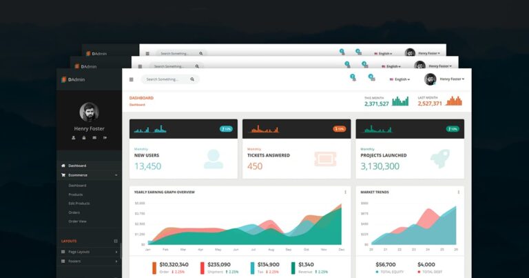 DAdmin - Responsive Bootstrap Admin Template Download 🥇🥇 ThemePlugin.Org